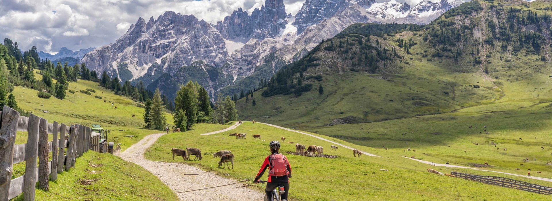 nice and active senior woman riding her electric mountain bike o