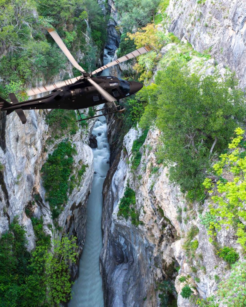 Raganello Gorges from Devil bridge in Civita, Calabria (Italy)