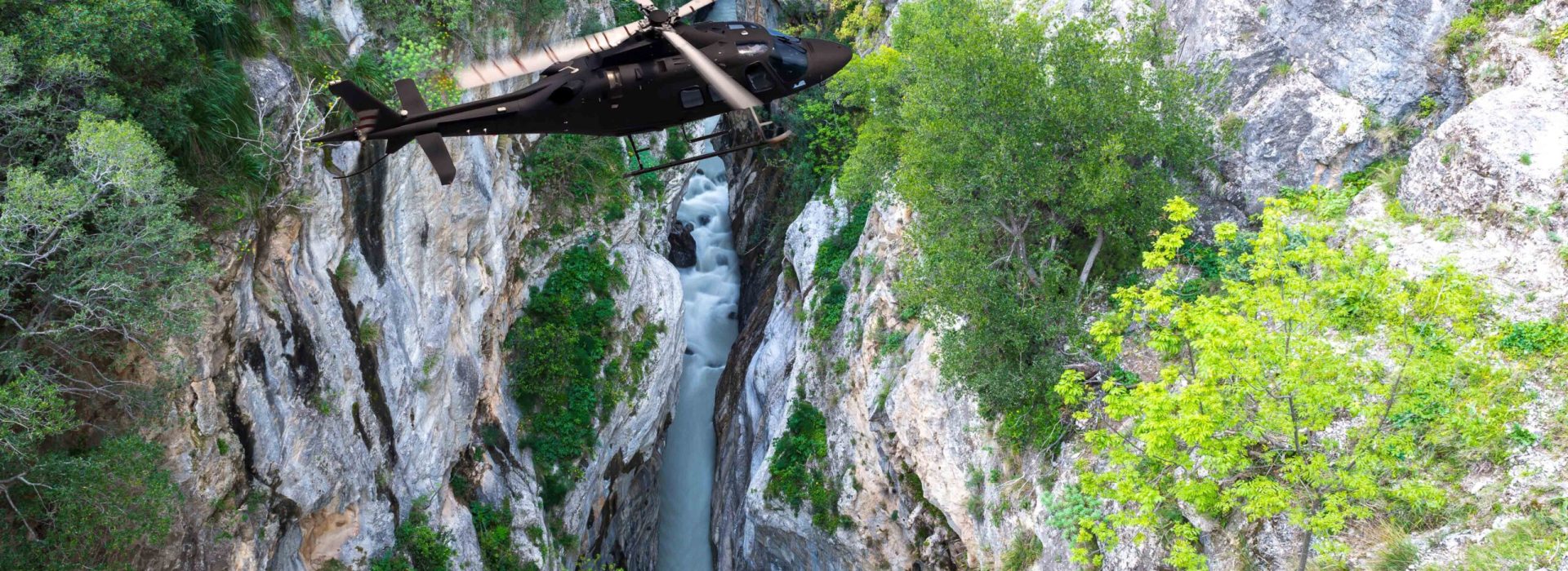 Raganello Gorges from Devil bridge in Civita, Calabria (Italy)