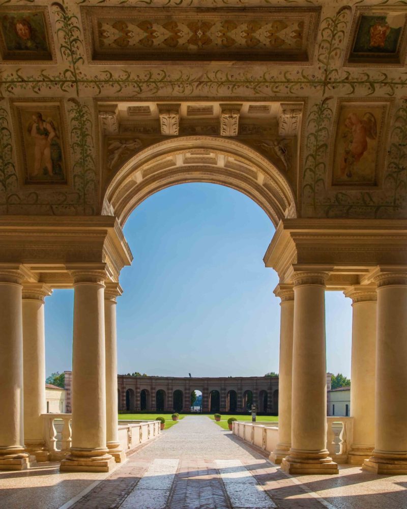 Courtyard of Palazzo Te in Mantua, Italy