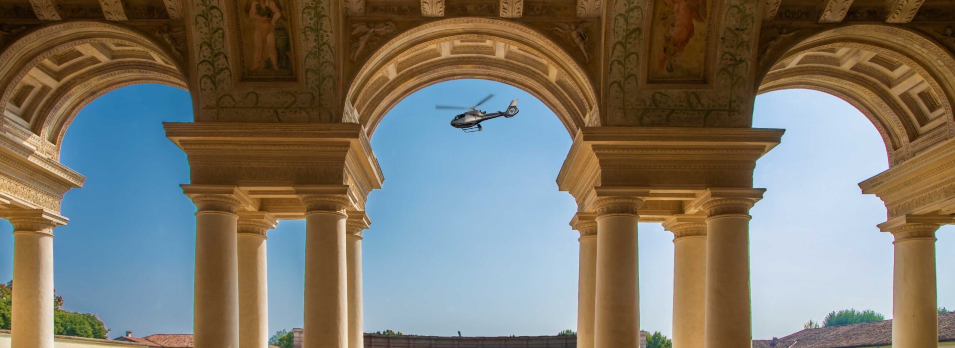 Courtyard of Palazzo Te in Mantua, Italy