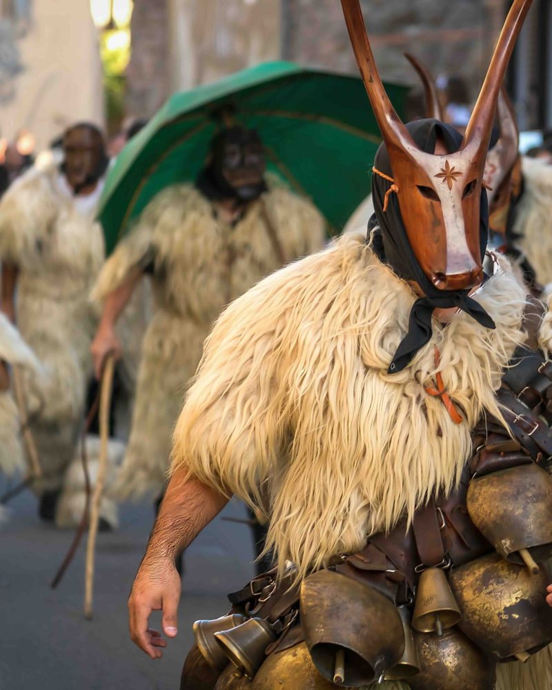 Maschere di carnevale alle Cortés Apertas, Ottana - Sardegna