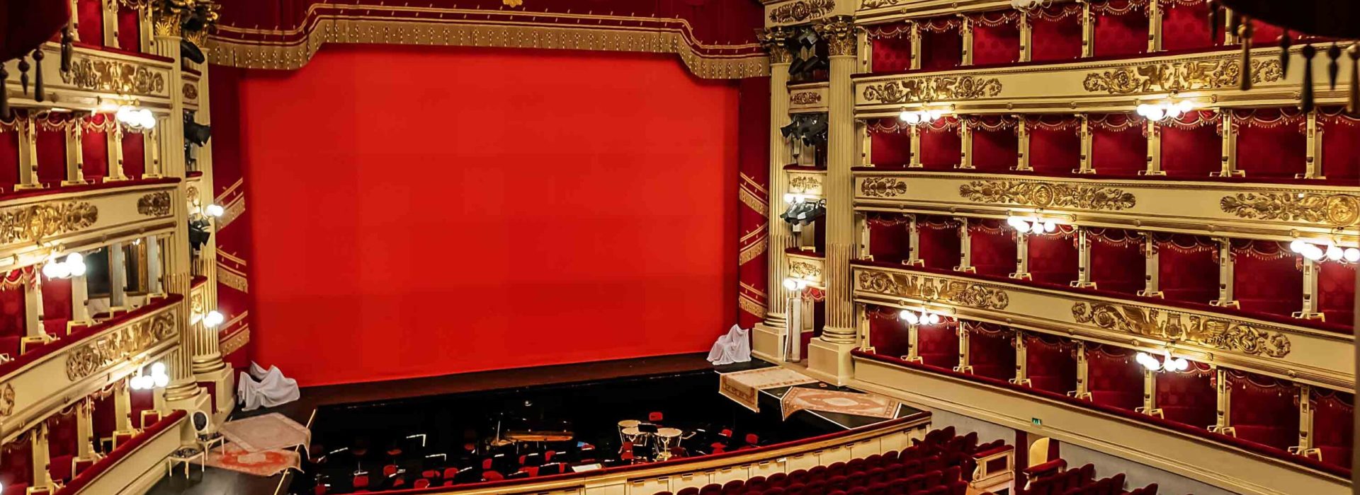 Main concert hall of Teatro alla Scala, an opera house in Milan