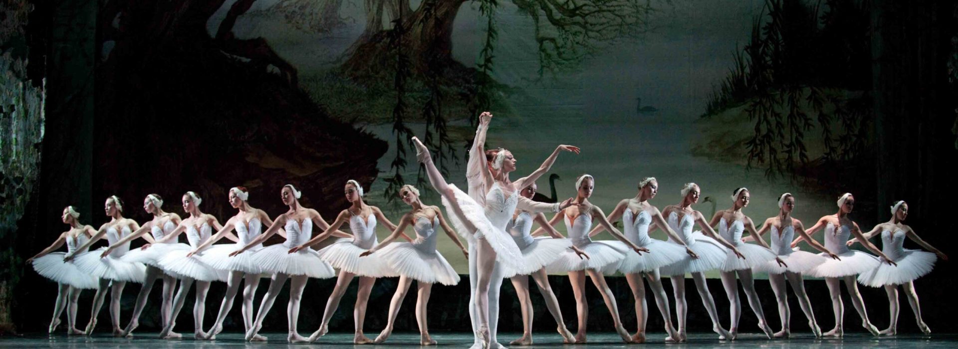 CHENGDU, CHINA - DECEMBER 25: Russian royal ballet's performance "Swan Lake" ballet at Jinsha theater December 25, 2010 in Chengdu, China.